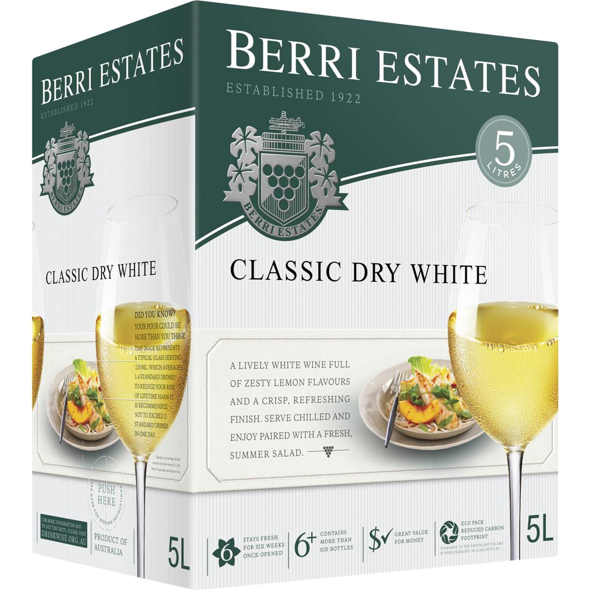 Berri Estates Cask Wine Classic Dry White 5l Woolworths berri-estates-cask-wine-classic-dry-white-5l-woolworths