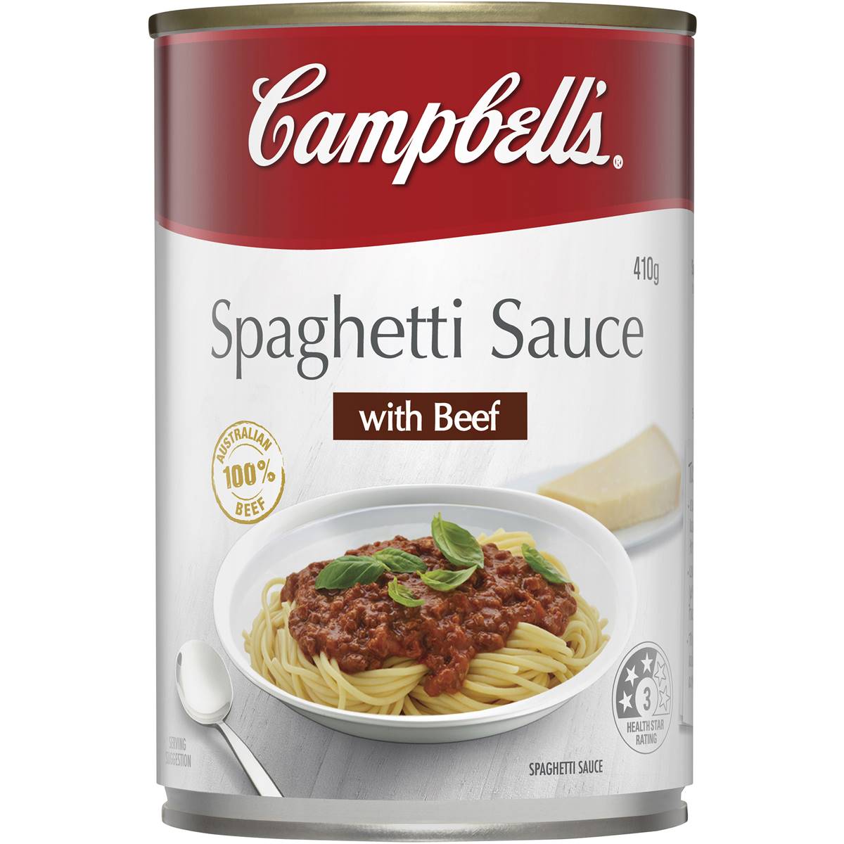 Campbell's Spaghetti Sauce With Beef With Beef 410g Woolworths