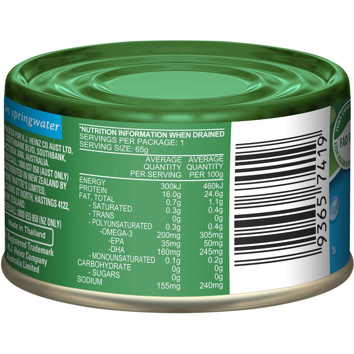 Greenseas Tuna Chunks In Springwater 95g Woolworths
