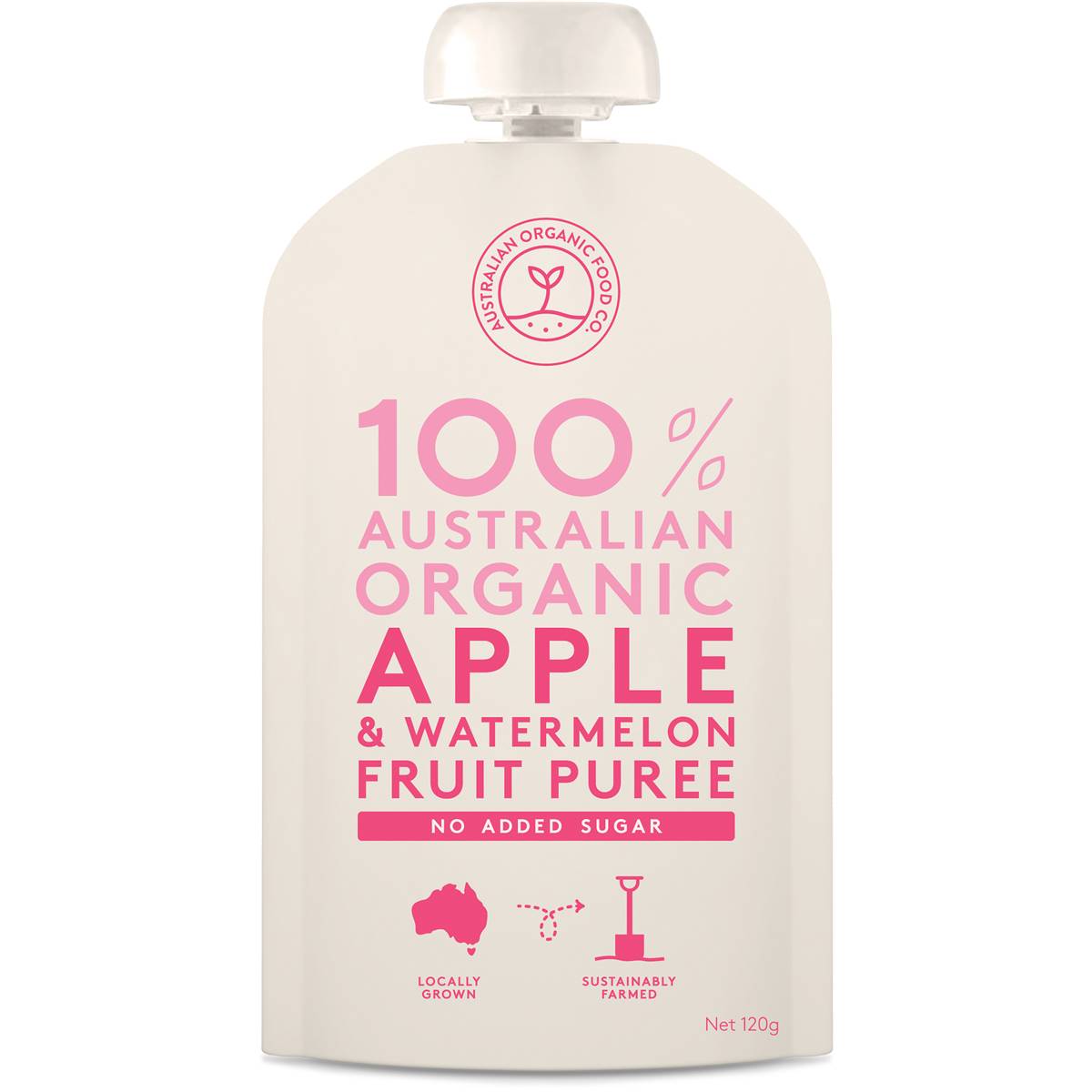 Australian Organic Food Co Fruit Puree Apple & Watermelon