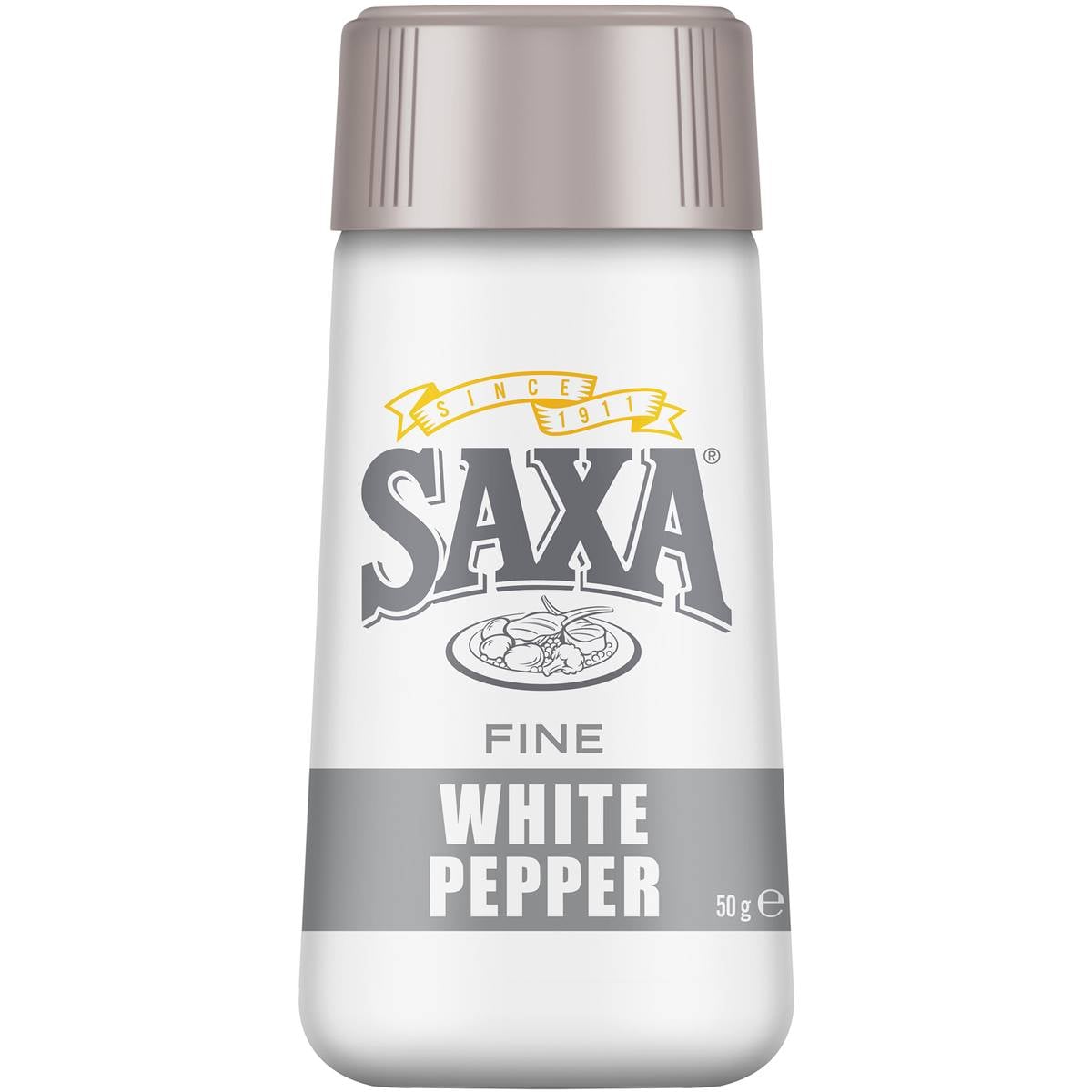 Saxa Fine White Pepper 50g Woolworths