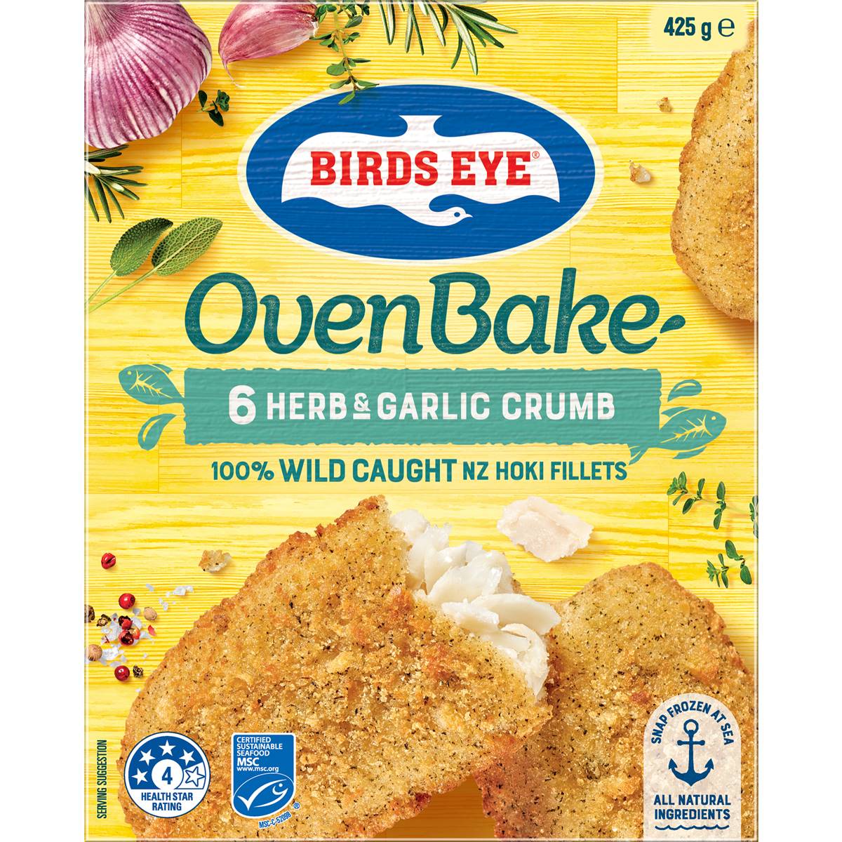 Birds Eye Oven Baked Fish Herb & Garlic