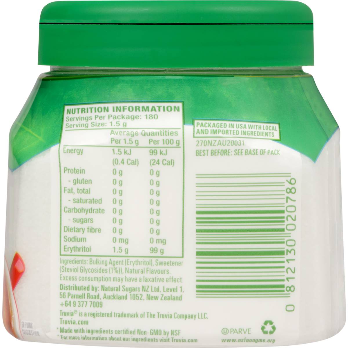 Truvia Stevia Granules 270g Woolworths