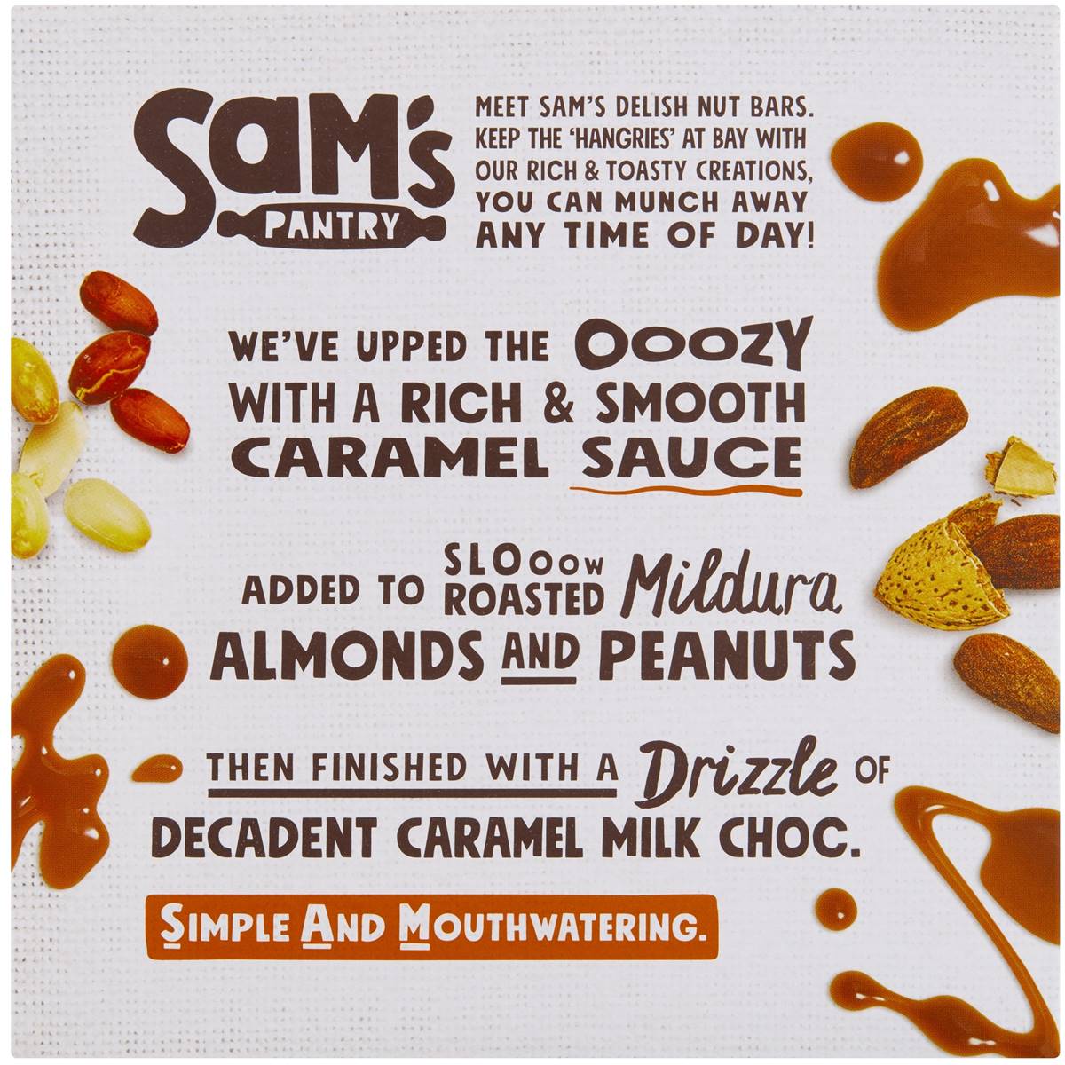 Sam's Pantry Salted Caramel Nut Bar 5 Pack Woolworths