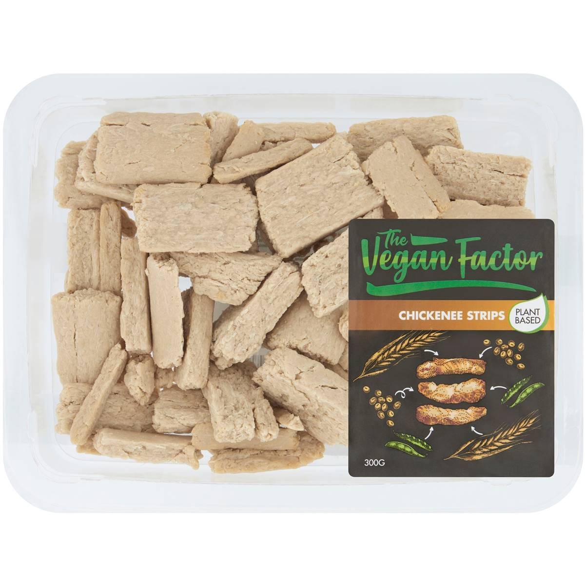 The Vegan Factor Chickenee Strips 300g Woolworths
