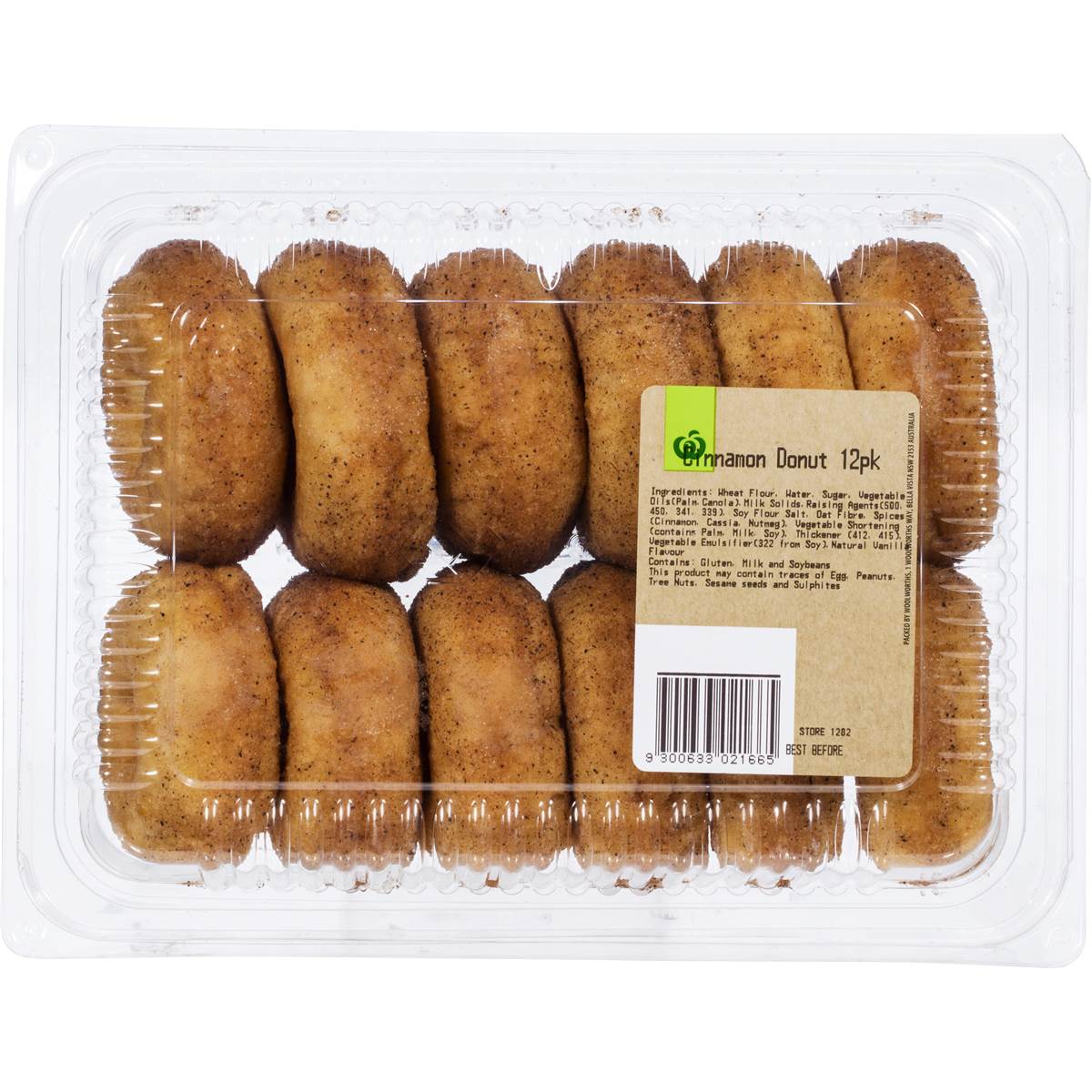 Woolworths Fresh Donuts Cinnamon 12pk Woolworths