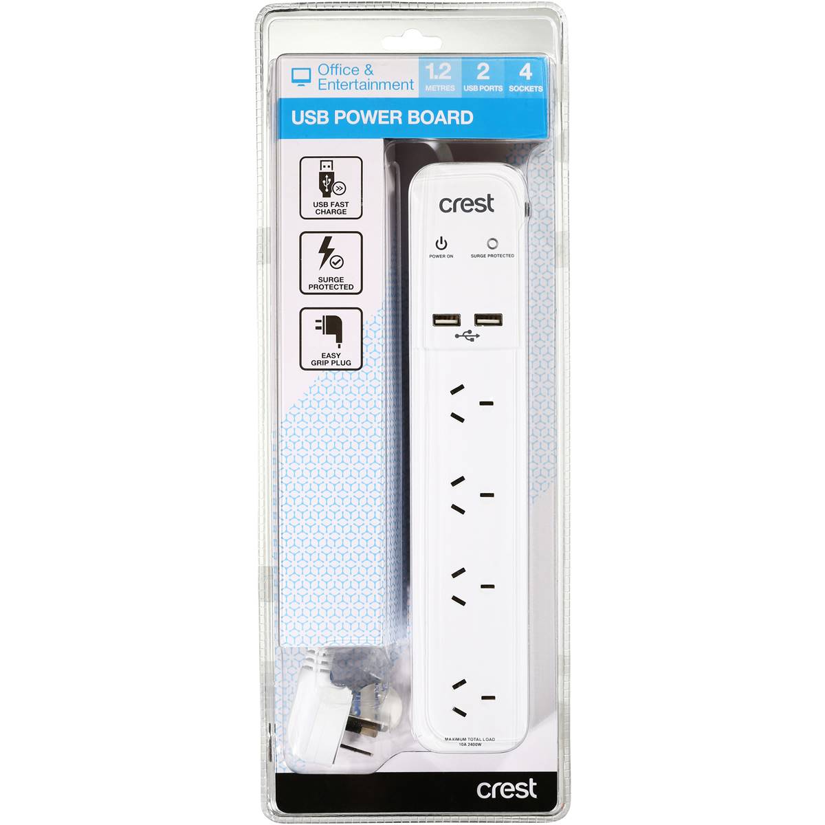 Crest Usb Powerboard 1.2m | Woolworths