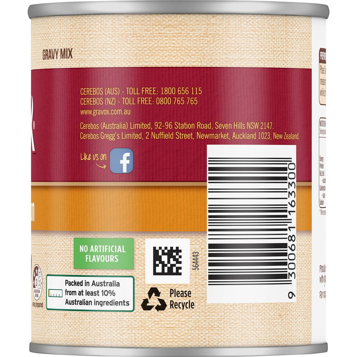 Gravox Brown Onion Gravy Mix Tin 120g Woolworths