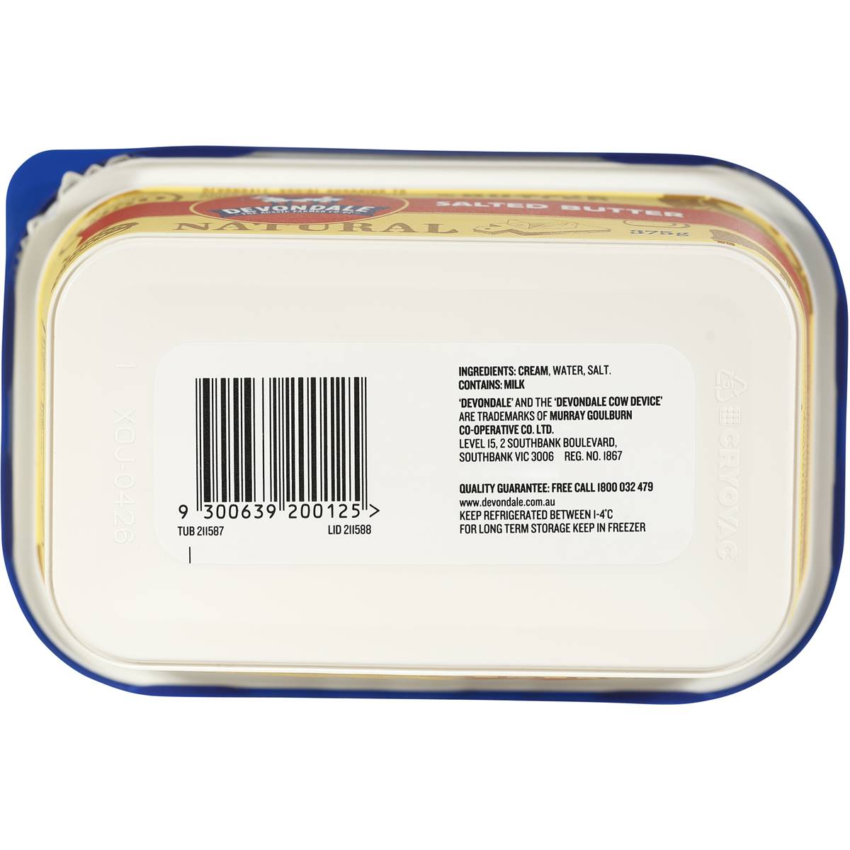 Devondale Butter 375g Woolworths