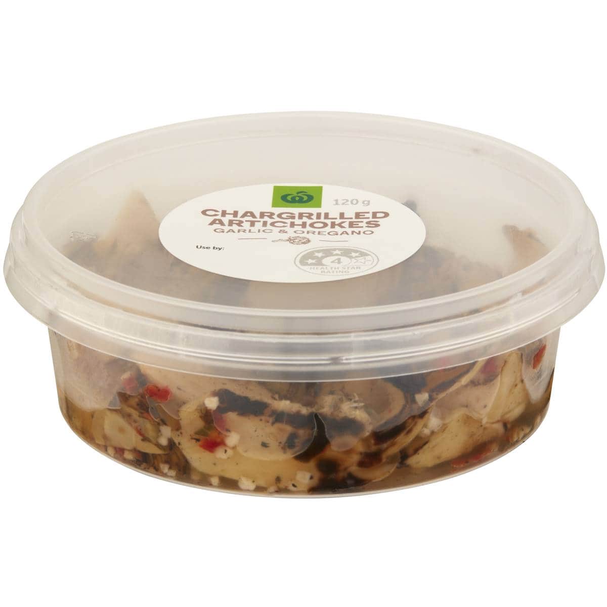 Woolworths Chargrilled Marinated Artichokes 120g Woolworths