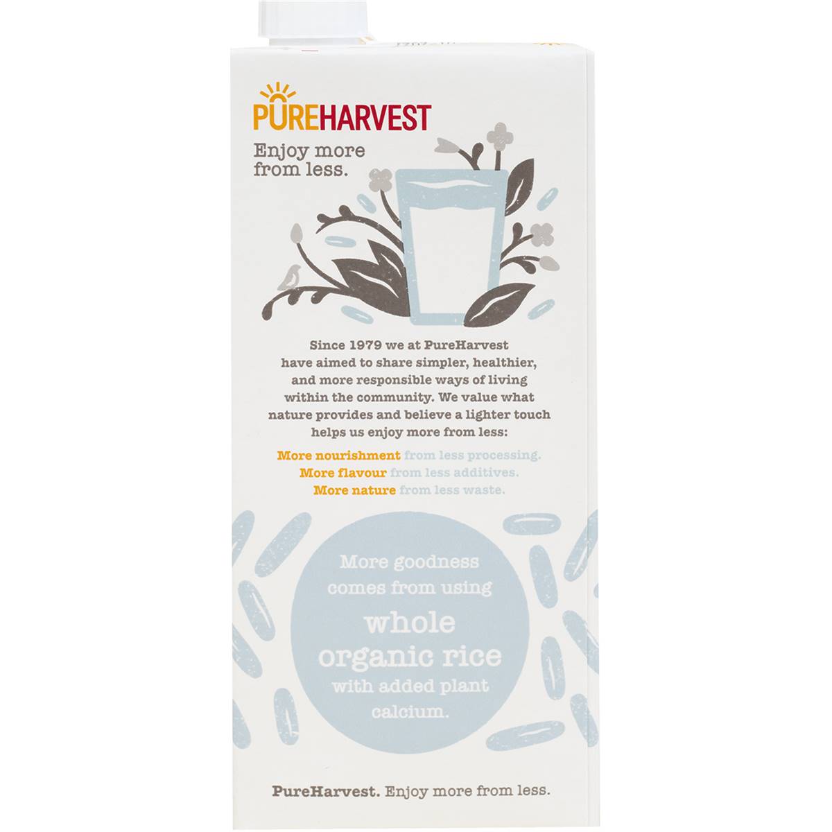 Pureharvest Organic Aussie Dream Rice Milk 1l Woolworths