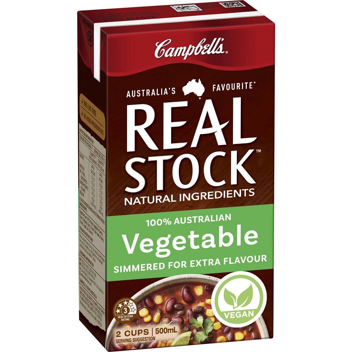 Campbell's Real Stock Vegetable Liquid Stock 500ml | Woolworths