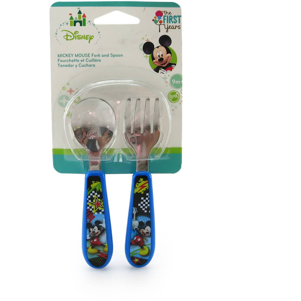 Disney The First Years Mickey Mouse Fork & Spoon