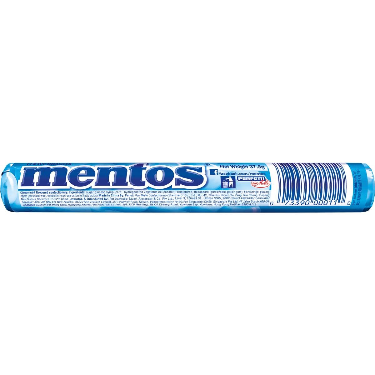 Mentos Mints 37.5g Roll Woolworths