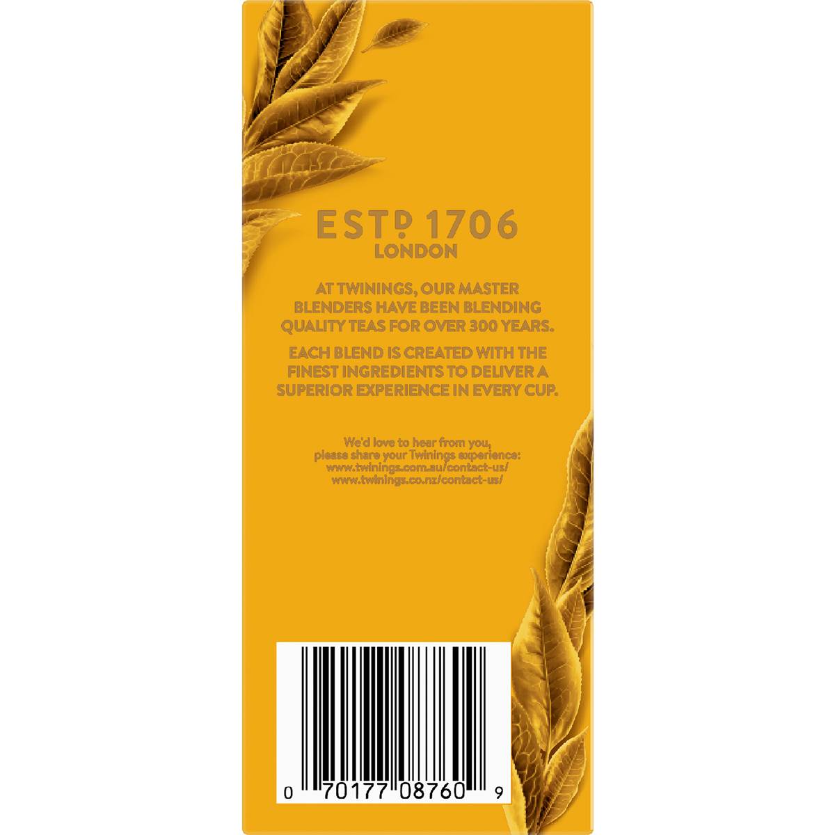 Twinings Earl Grey Tea Bags 50 Pack Woolworths