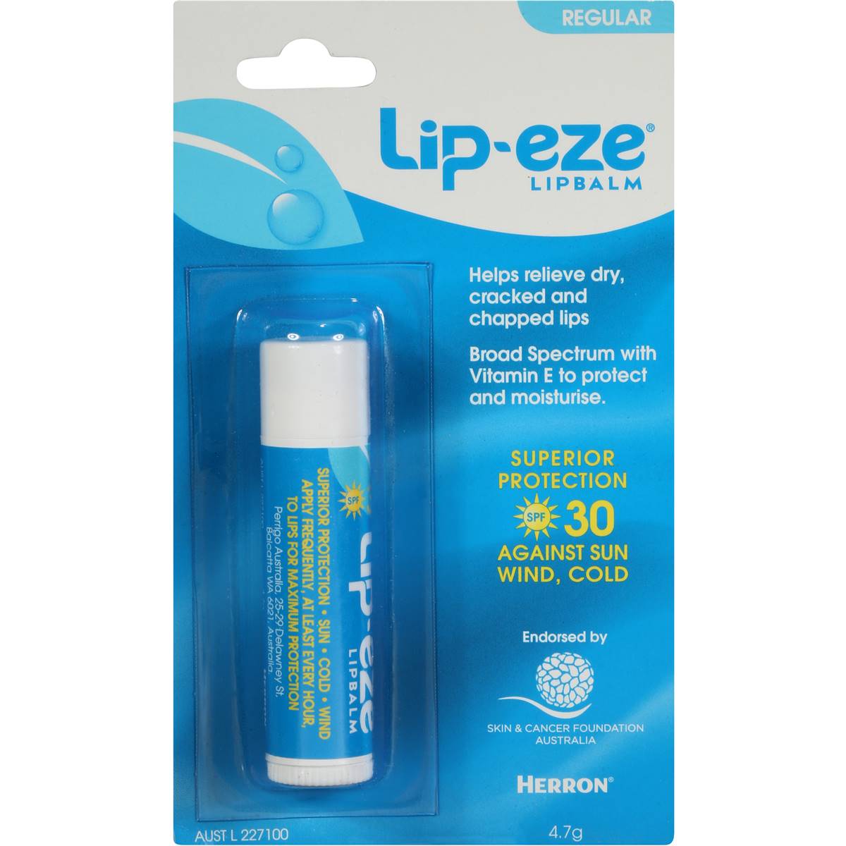 Lip Eze Balm Lip Care Regular 4.7g Woolworths