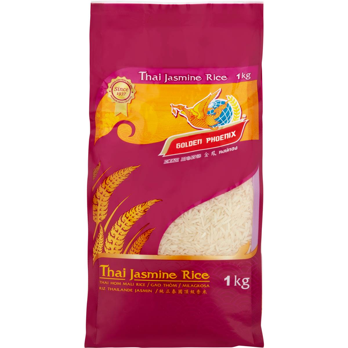 Golden Phoenix Rice Jasmine 1kg Woolworths