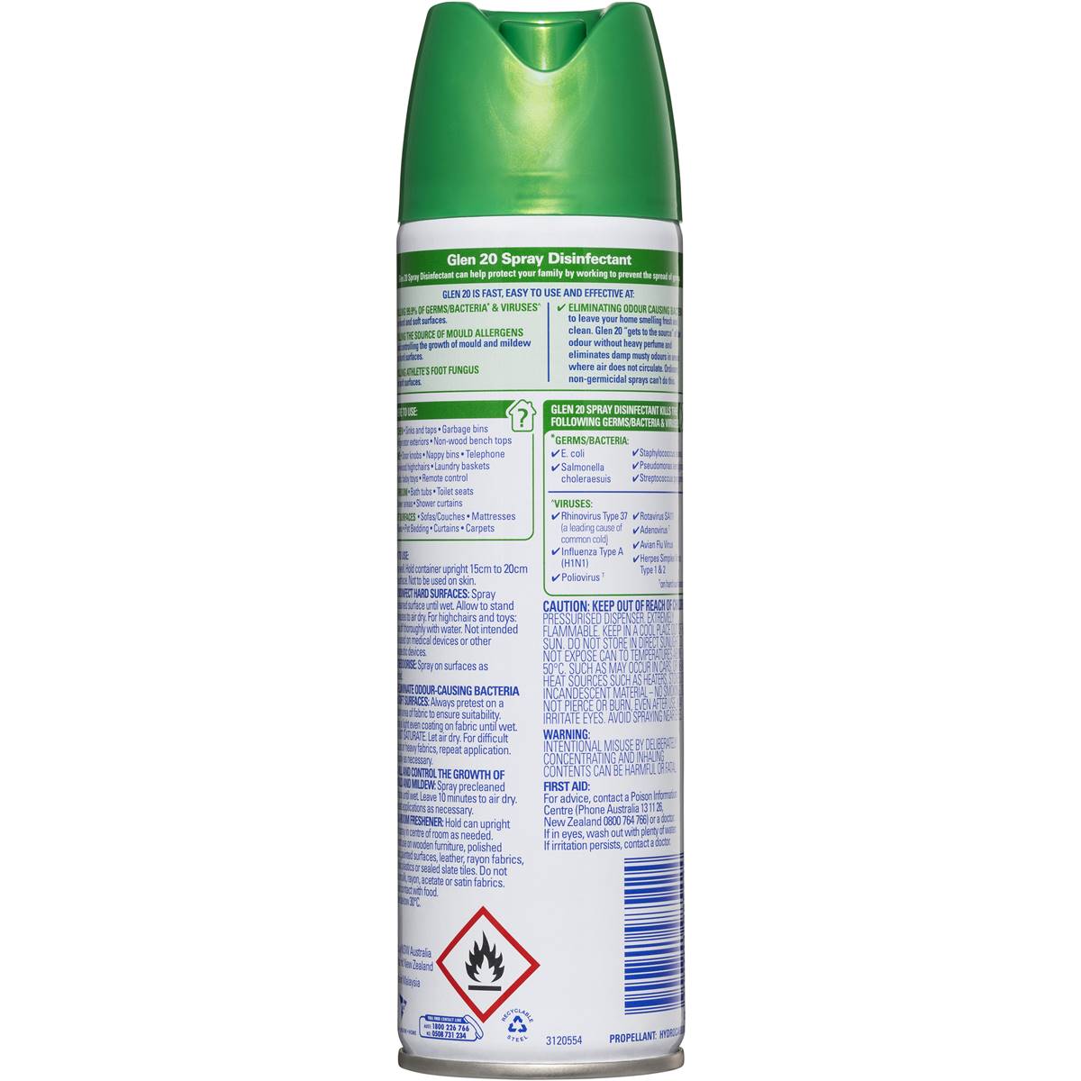 Dettol Glen 20 Disinfectant Spray Country Scent 175g Woolworths