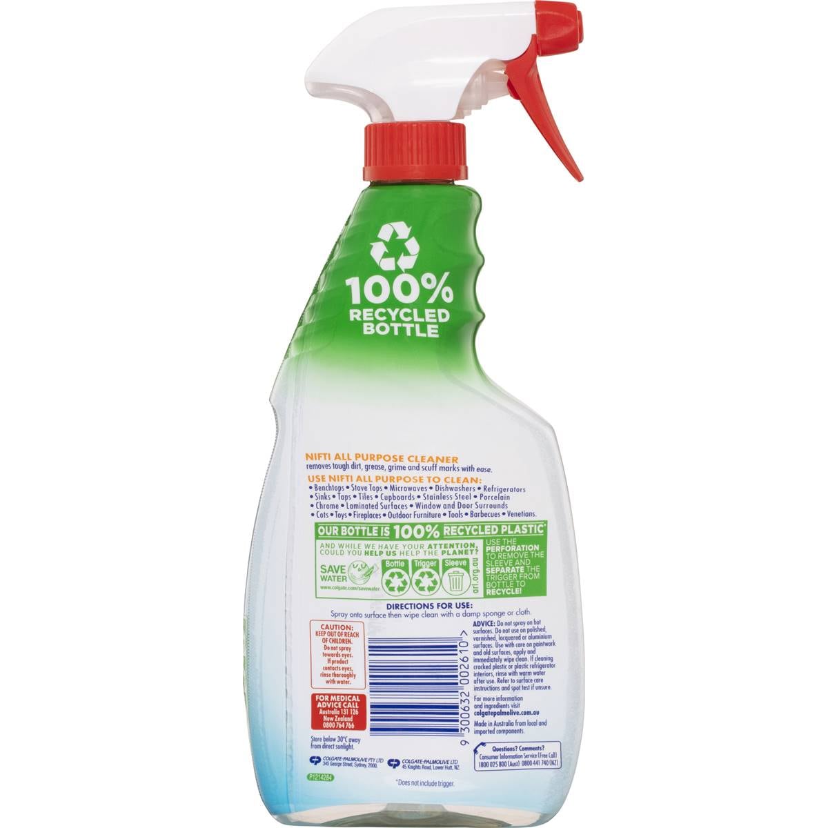 Nifti All Purpose Cleaner Trigger Spray 500ml Woolworths