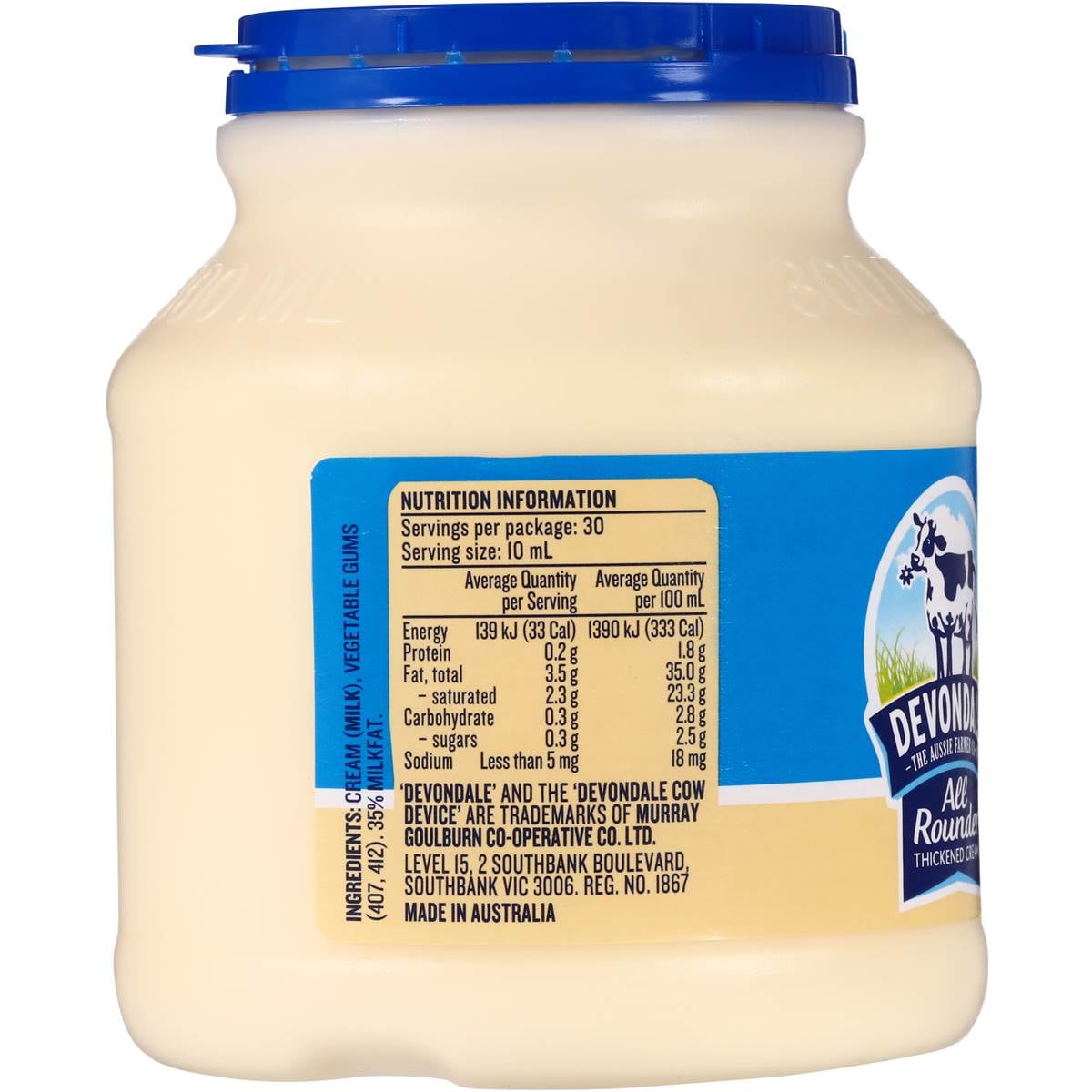 Devondale Thickened Cream 300ml Woolworths