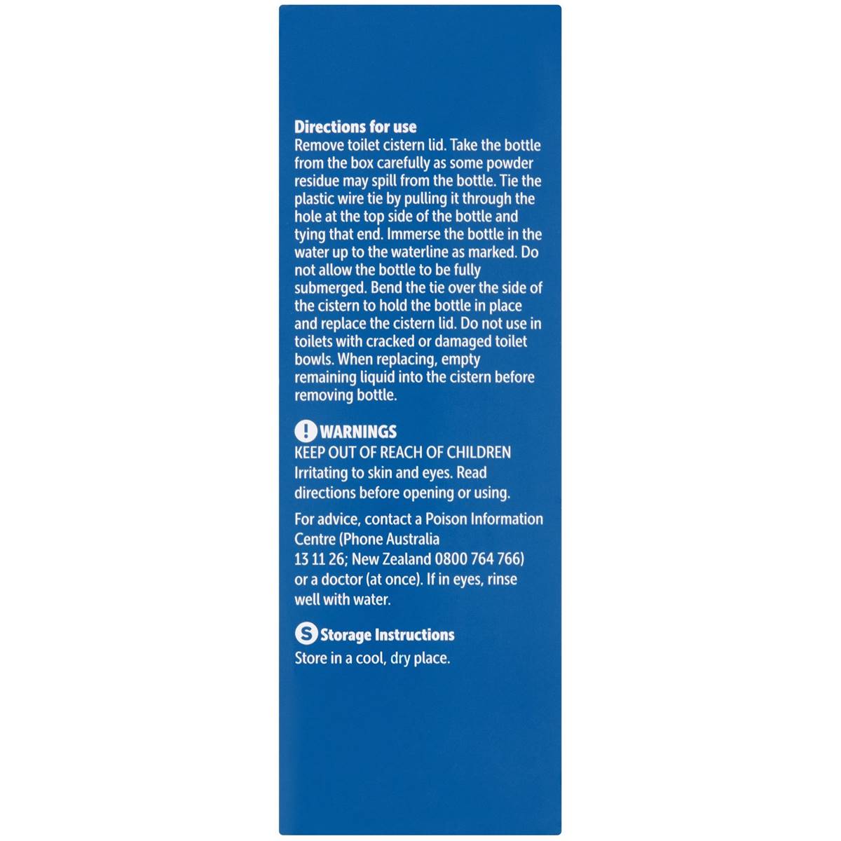 Essentials Blue Toilet Cleaner Block In Cistern 150g Woolworths