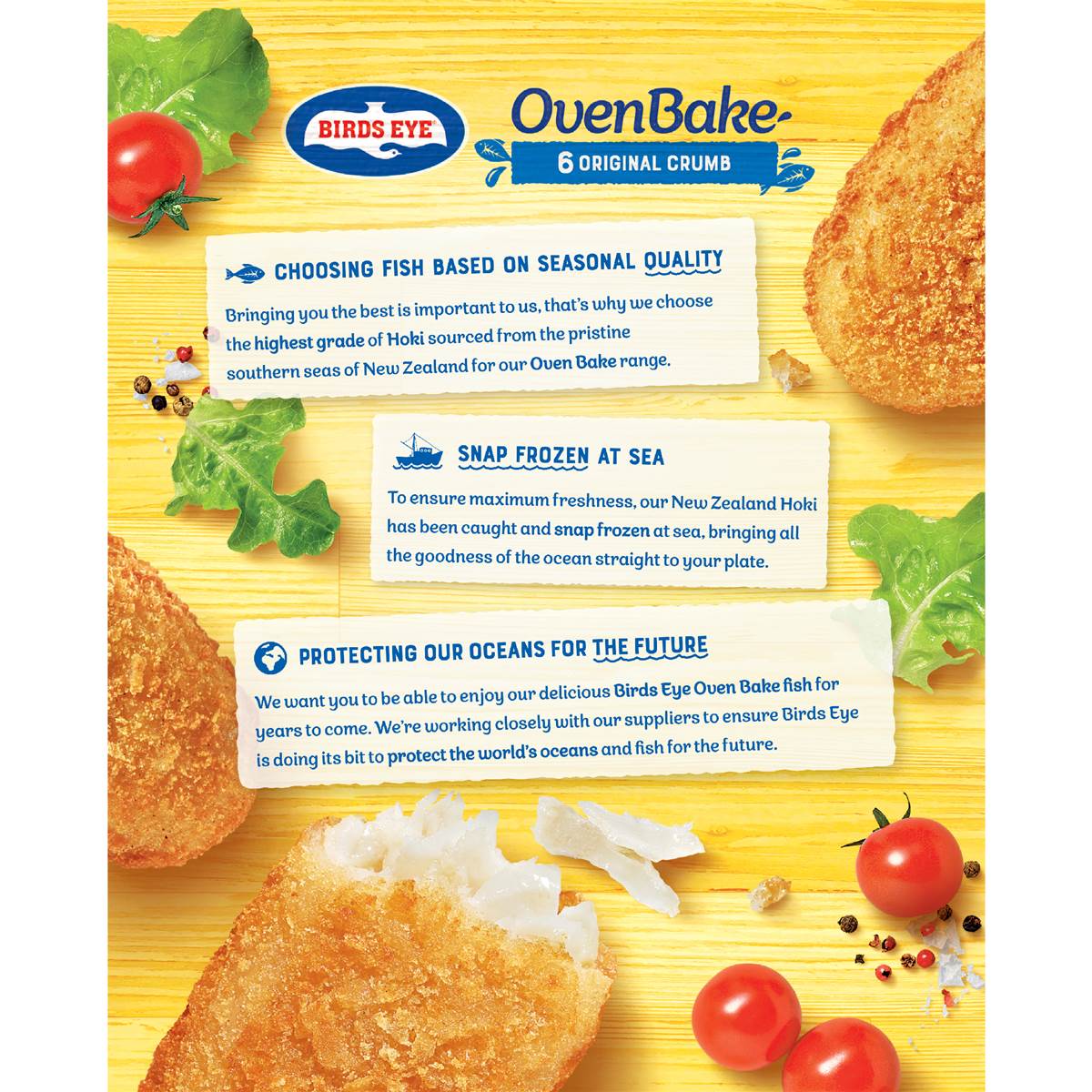 Birds Eye Oven Bake Fish Original Crumb 425g Woolworths