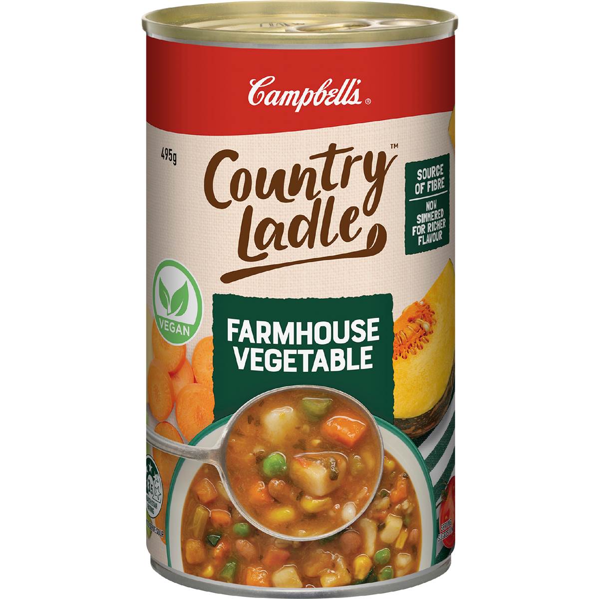 Campbell's Country Ladle Soup Farmhouse Vegetable 495g Woolworths