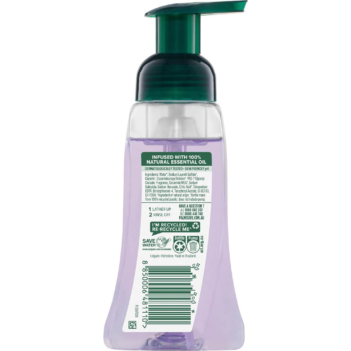 Palmolive Foaming Liquid Hand Wash Pump Vanilla & Berry 250ml Woolworths