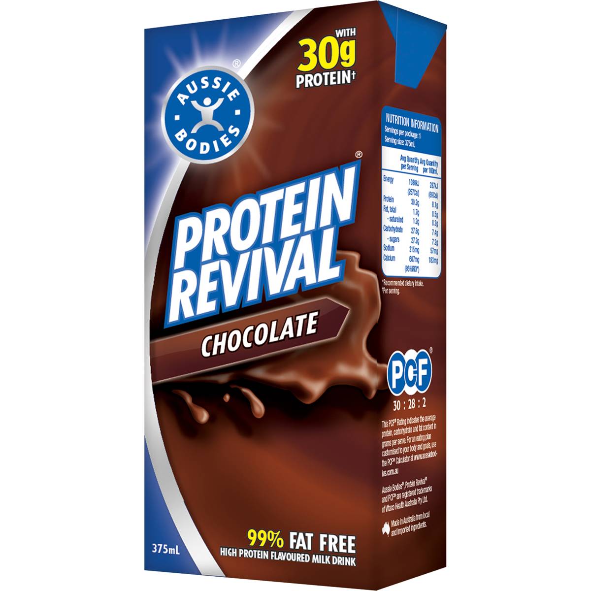 Aussie Bodies Protein Revival Chocolate 99% Fat Free