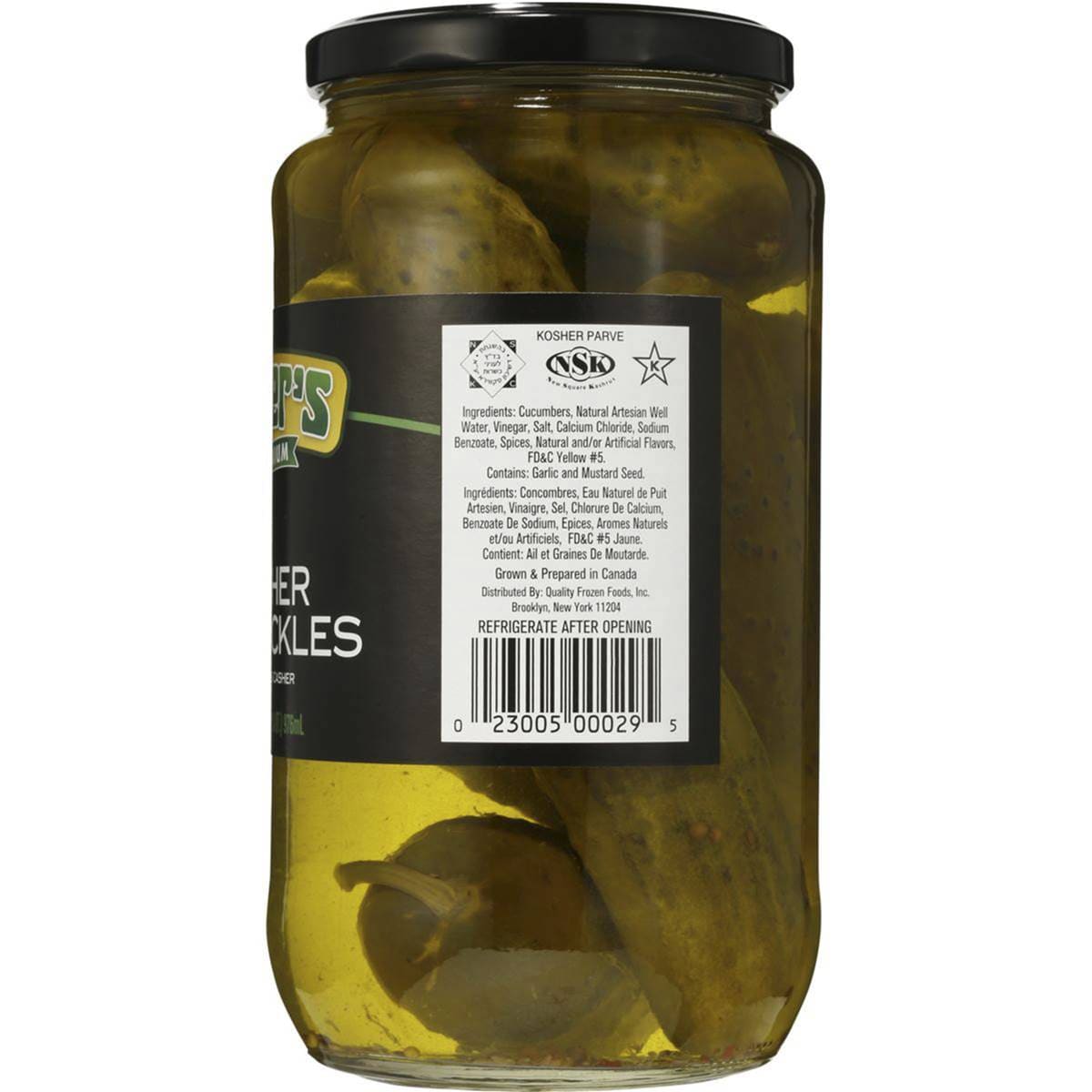 Ungers Kosher Pickled Dill 946ml Woolworths