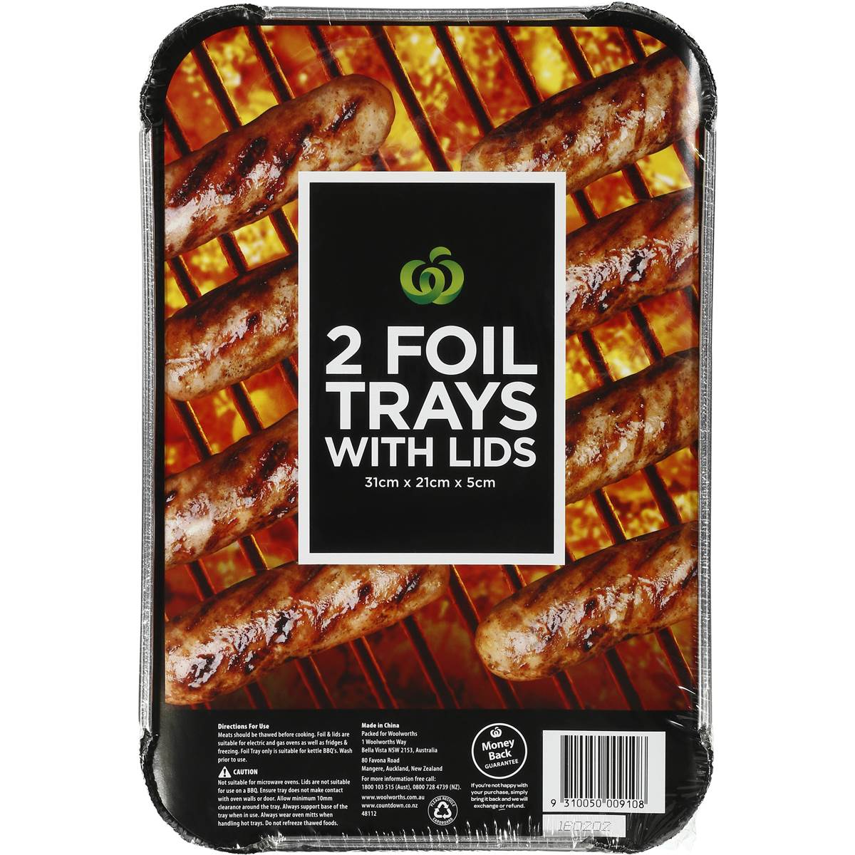 Woolworths Foil Tray With Lid 2pk Woolworths