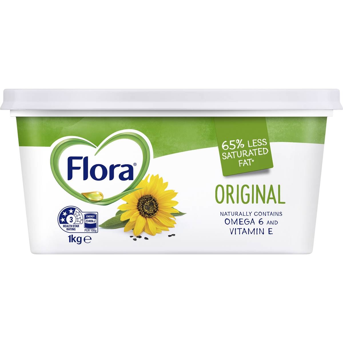 Flora Margarine Spread Original 1kg Woolworths