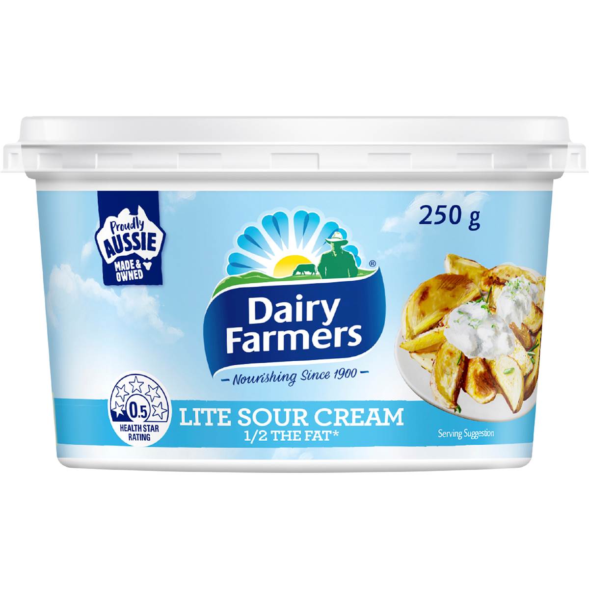 Dairy Farmers Light Sour Cream 250g Woolworths