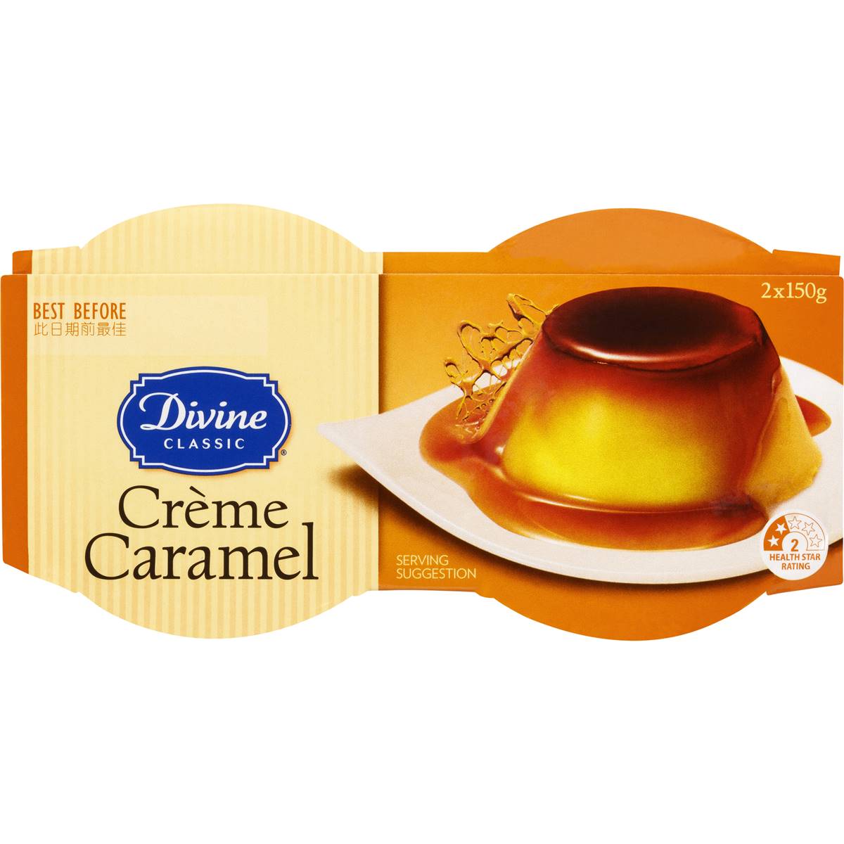 Divine Classic Creme Caramel 2x150g Woolworths