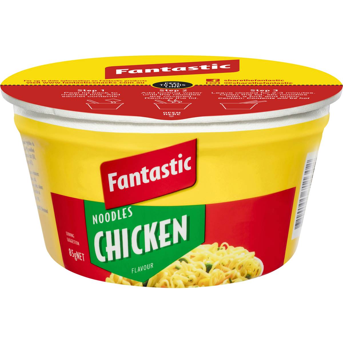 Fantastic Chicken Noodle Bowl 85g Woolworths