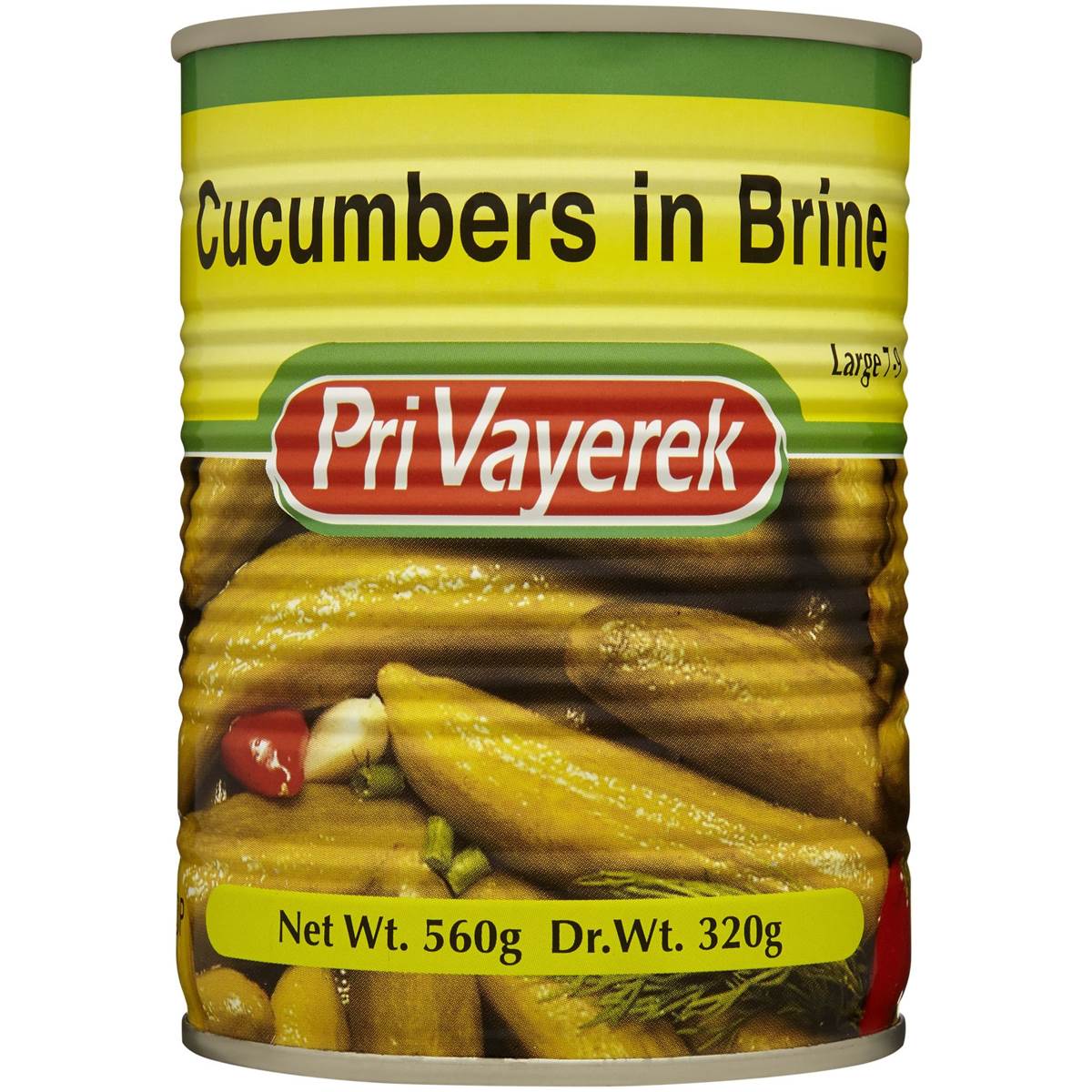 Pri Vayerek Cucumbers In Brine 540g Woolworths