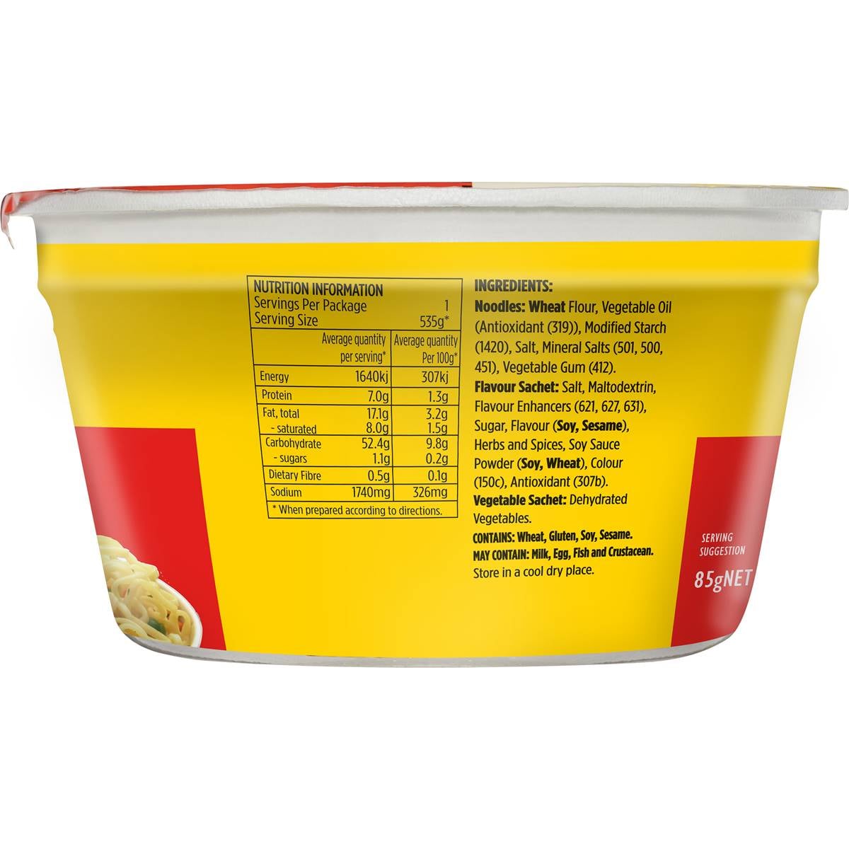 Fantastic Oriental Noodle Bowl 85g Woolworths