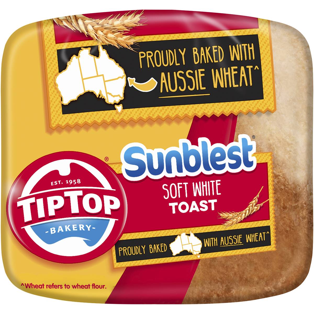 Tip Top Sunblest Soft White Toast Slice Bread Loaf 650g Woolworths