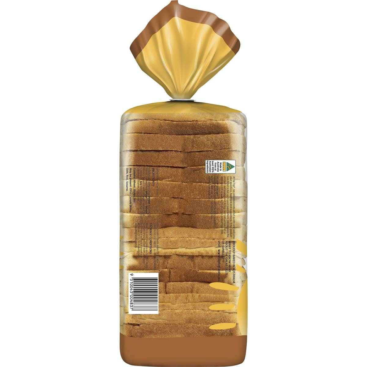 Tip Top Sunblest Soft Wholemeal Sandwich Slice Bread Loaf 650g Woolworths