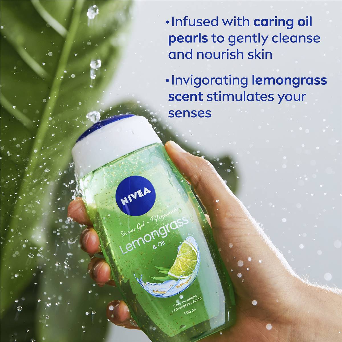 Nivea Lemongrass & Oil Shower Gel & Body Wash 500ml Woolworths