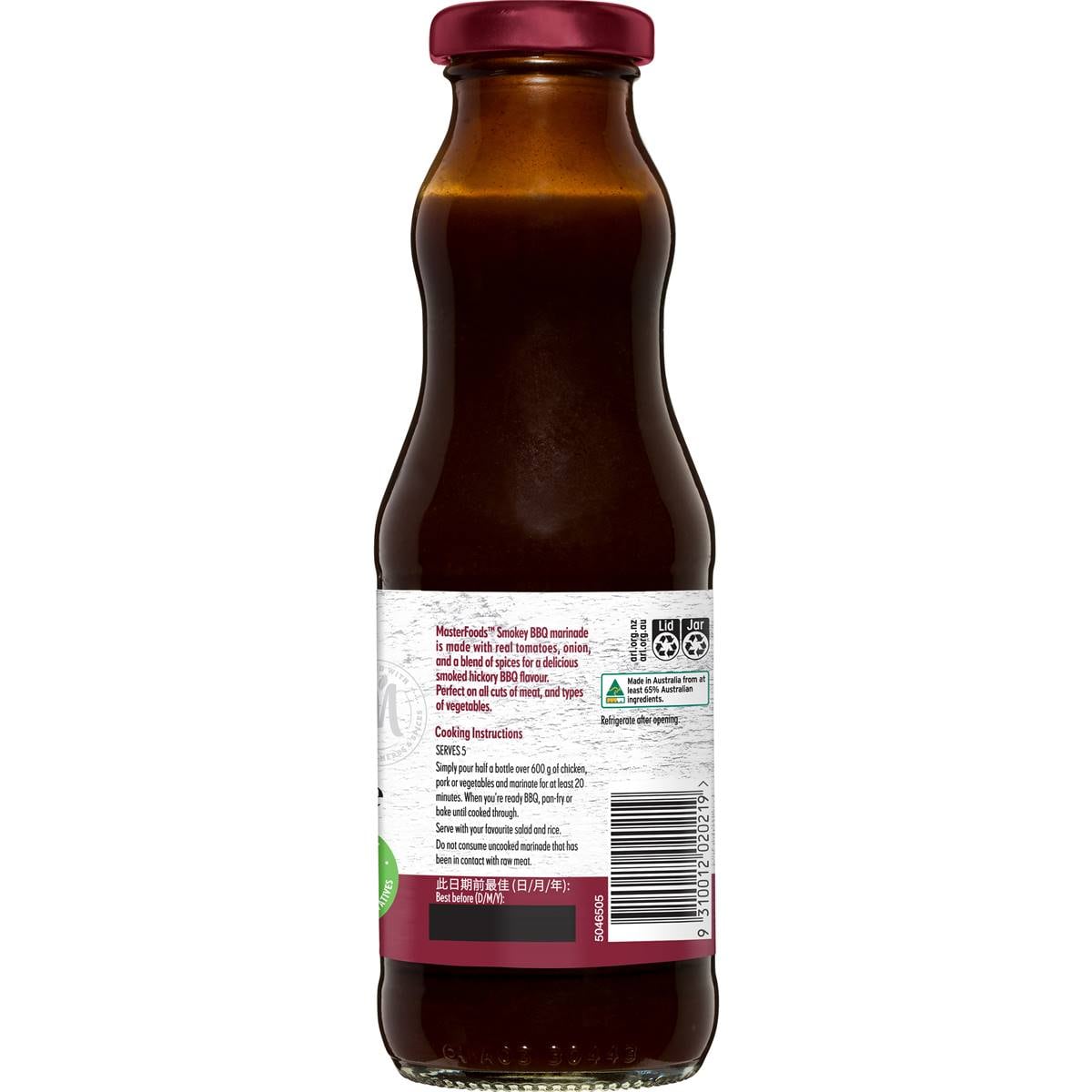 Masterfoods Smokey Bbq Marinade 375g Woolworths