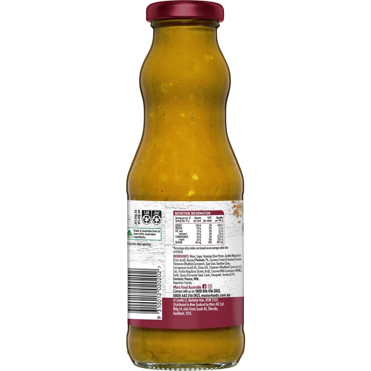 Masterfoods Satay Marinade 375g Woolworths