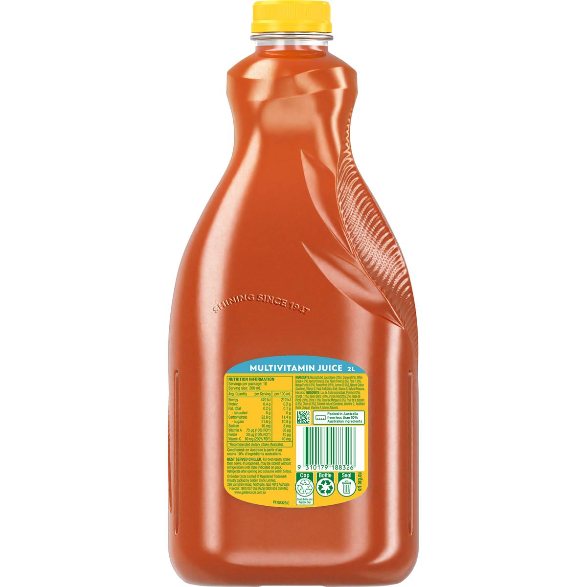 Golden Circle Multivitamin Juice Multi Vitamin Fruit Juices 2l Woolworths