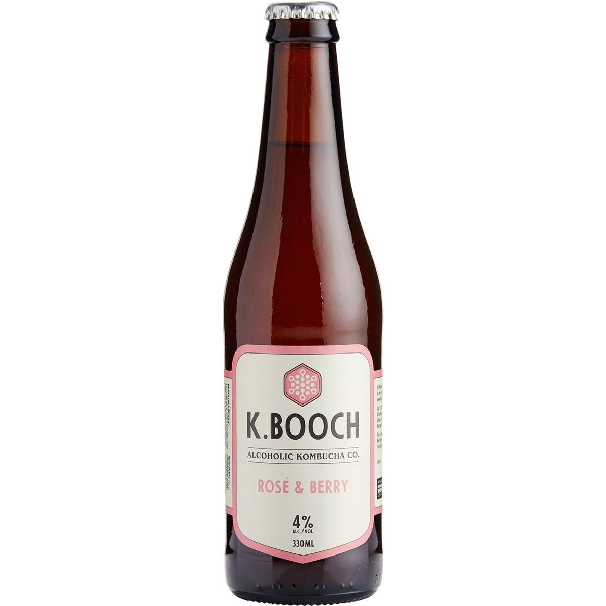 K.booch Alcoholic Kombucha Rose & Berry Bottle