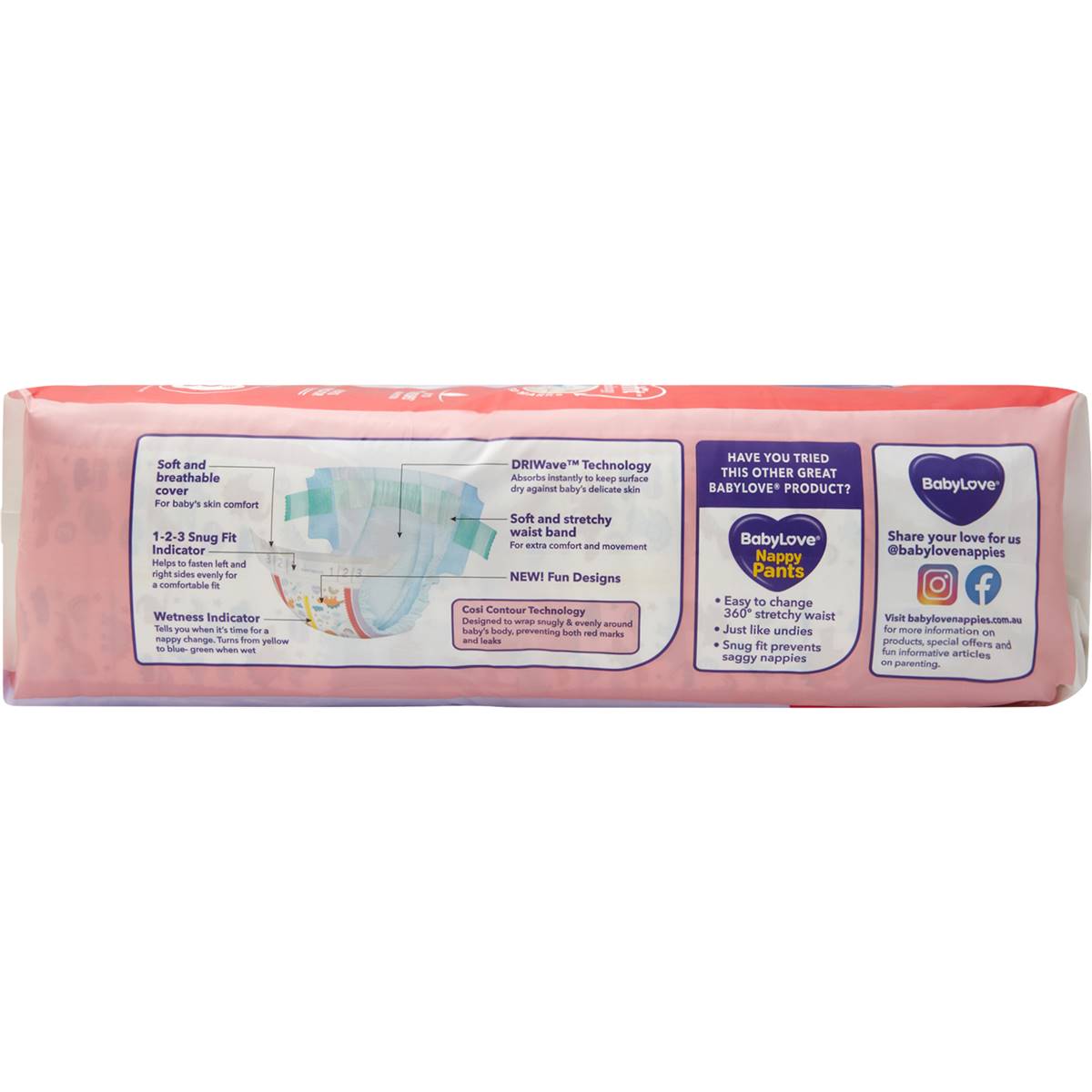Babylove Cosifit Nappies Size 3 (611kg) 40 Pack Woolworths