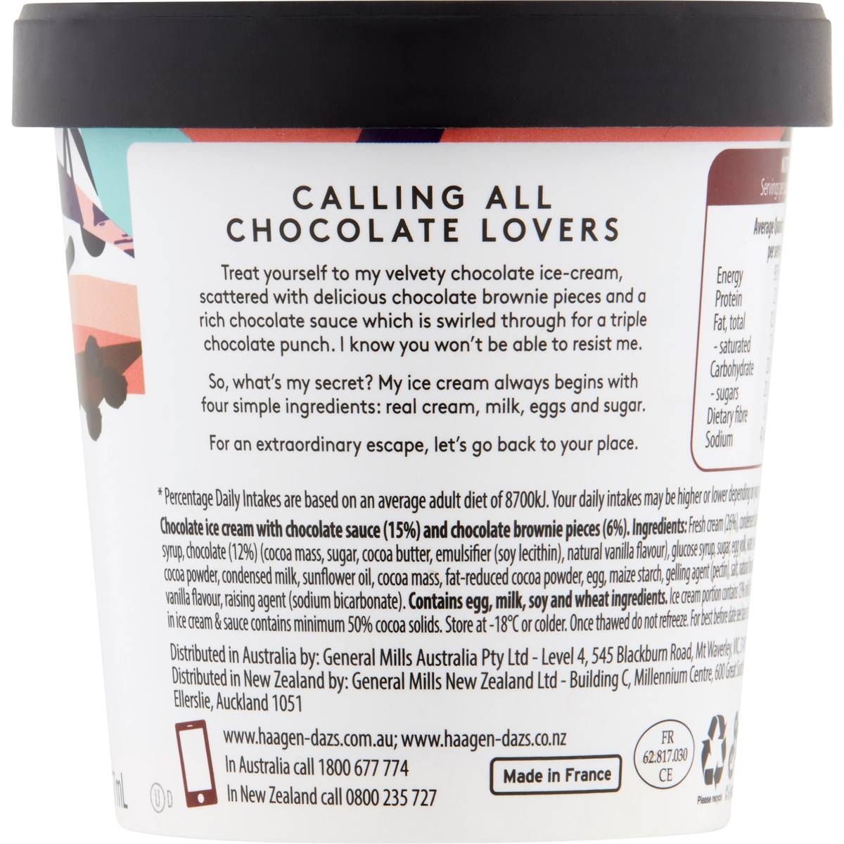 Haagendazs Barista Chocolate Frappe 457ml Woolworths