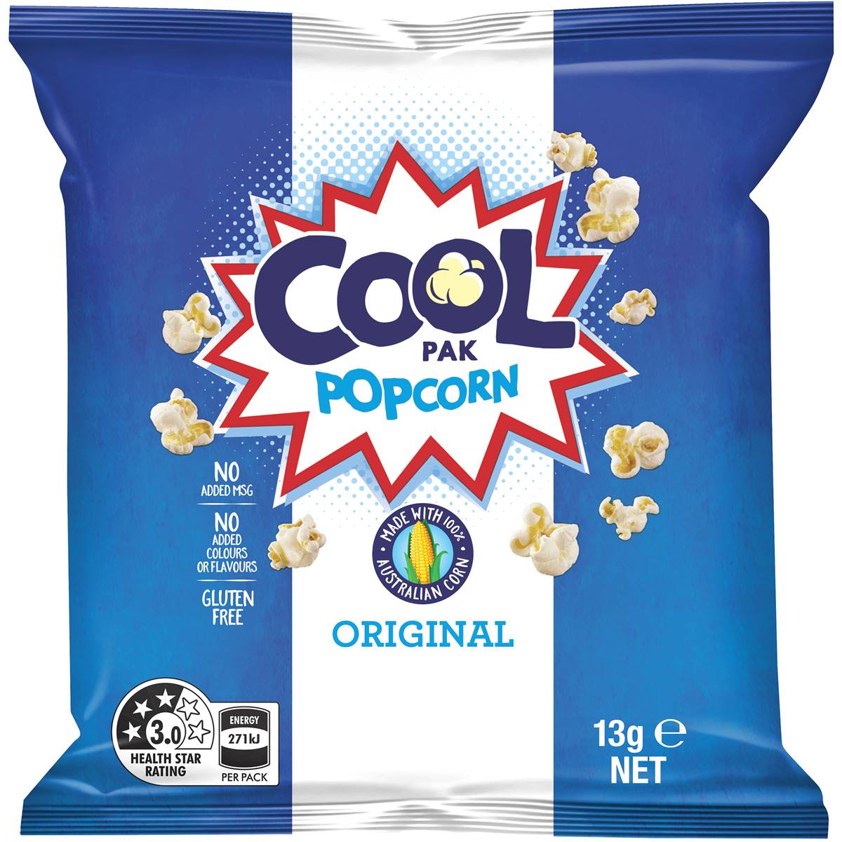 Cool Pak Popcorn Lunch Box Multipack Original 13g X16 Pack Woolworths