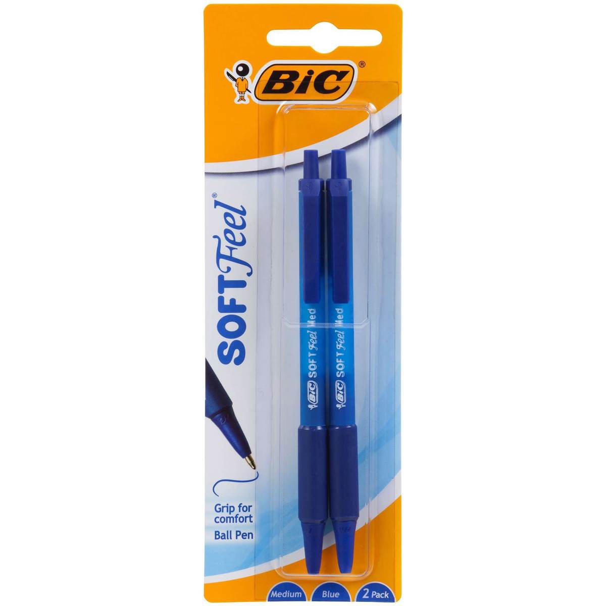 Bic Softfeel Retractable Pen Blue
