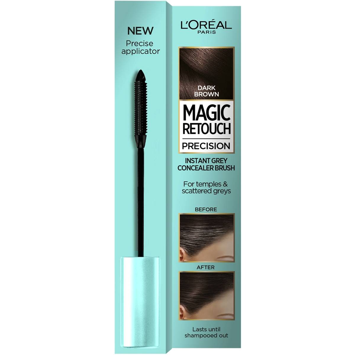 L'oreal Magic Retouch Precision Brush 2 Dark Brown Each Woolworths