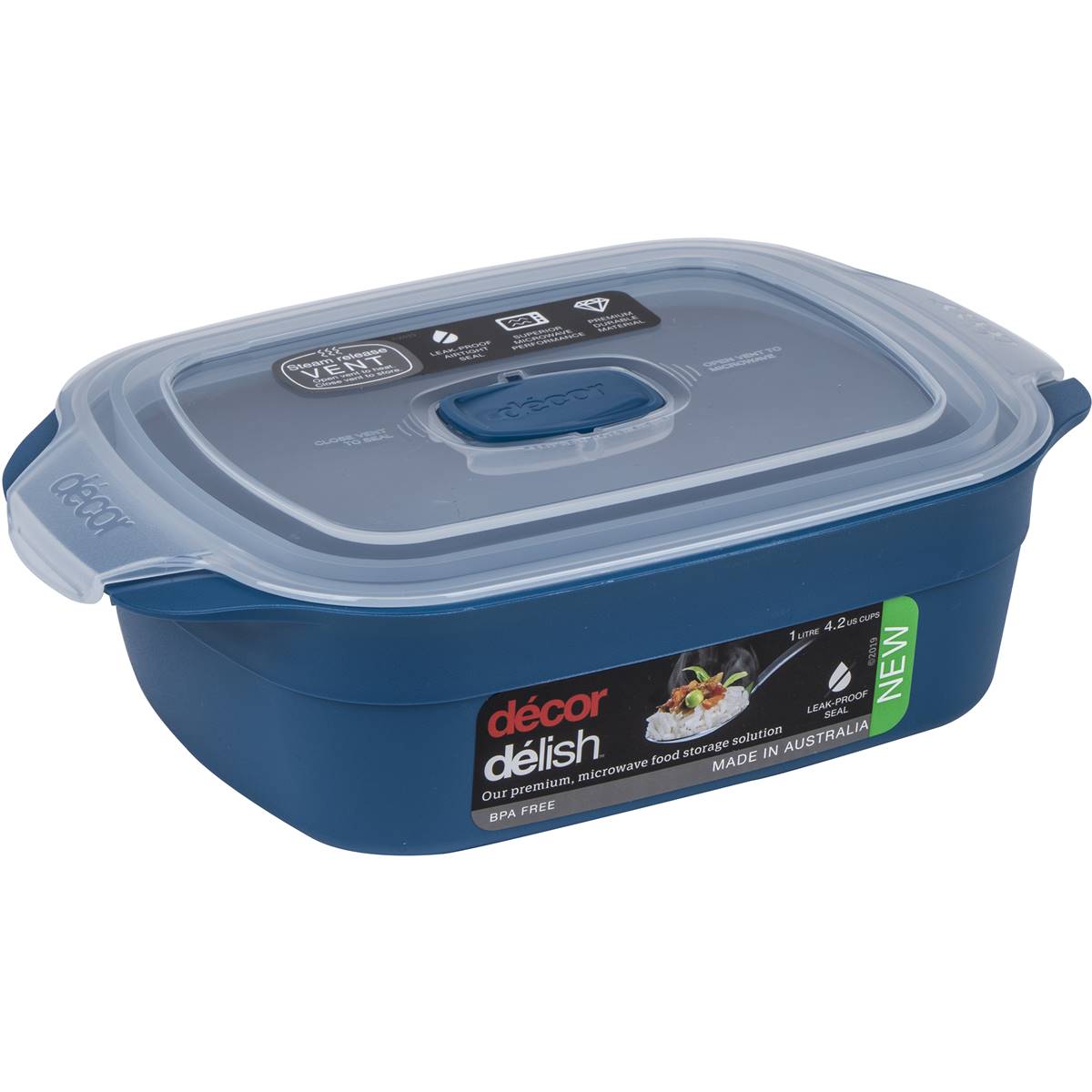 Decor Delish Small Container Oblong 1l Woolworths